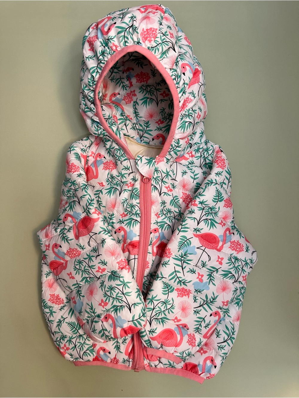 Flamingo puffer jacket NWOT